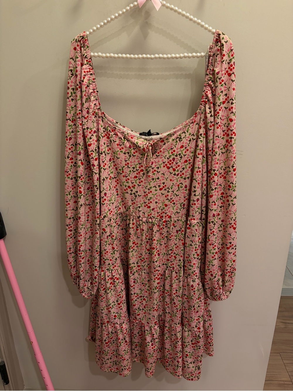 Eloquii size 22 pink cherry dress
